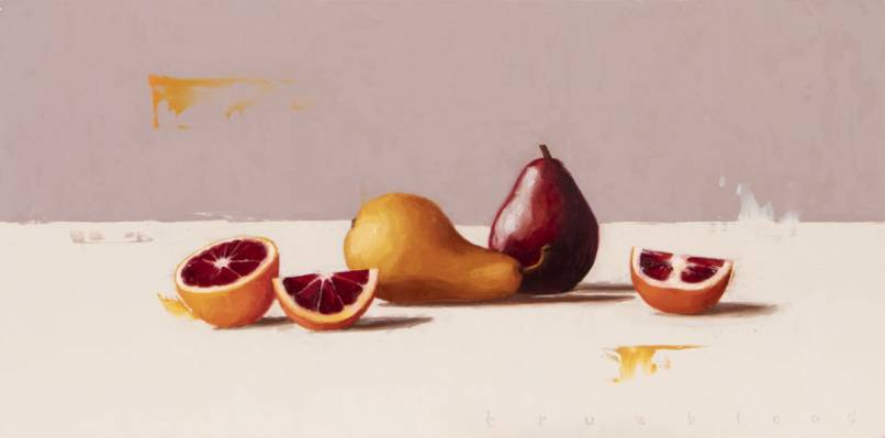 Pears with Blood Oranges