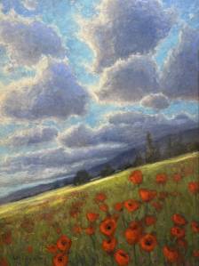 Poppies and the Sky