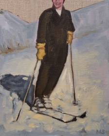 Cropped Skier in Black