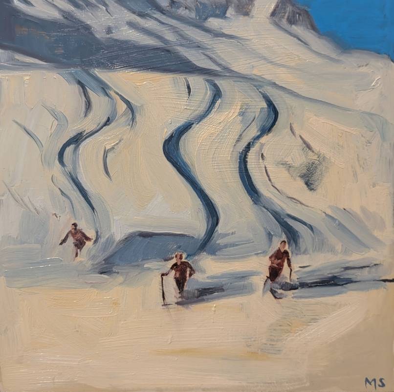 Ski Tracks (study)